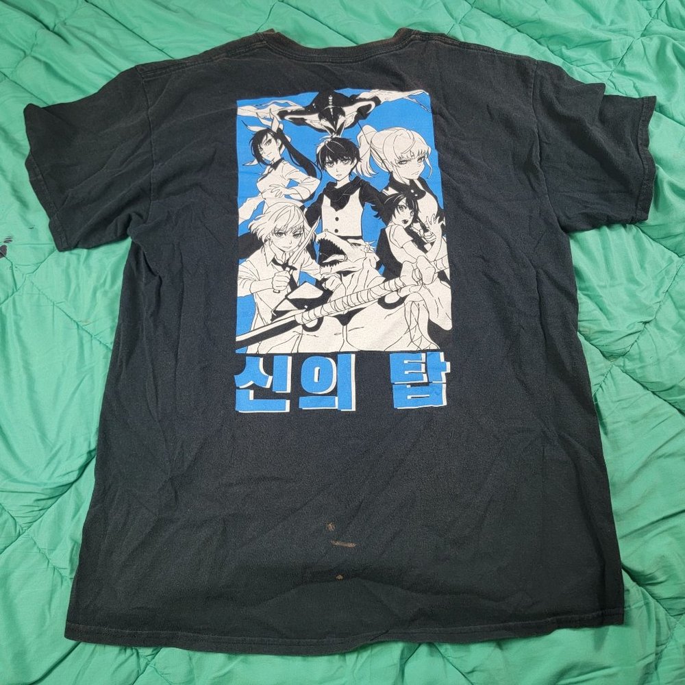 Tower of God Adult Unisex Large Black Short Sleeve Anime Shirt Crunchyroll